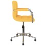 Drehbarer Bürostuhl aus senfgelbem Stoff von , Bürostühle - Ref: Foro24-334798, Preis: 114,09 €, Rabatt: %
