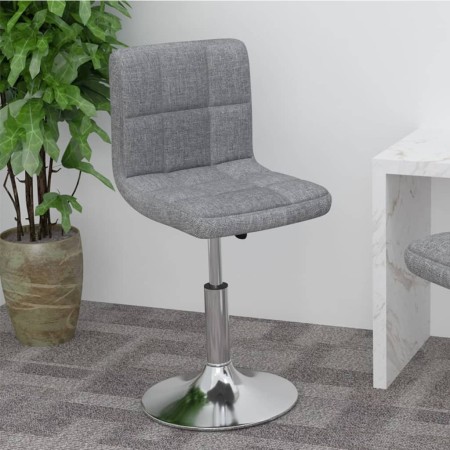 Taburete de cocina giratorio de tela gris claro de , Taburetes de cocina - Ref: Foro24-334199, Precio: 84,74 €, Descuento: %