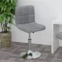 Drehbarer Küchenhocker aus hellem grauem Stoff von , Küchenhocker - Ref: Foro24-334199, Preis: 83,41 €, Rabatt: %