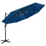 4-stufiger Sonnenschirm mit blauem Aluminiummast 3x3 m von vidaXL, Sonnenschirme - Ref: Foro24-313835, Preis: 159,21 €, Rabat...