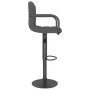 Dunkelgraues Samt-Küchenhocker von , Küchenhocker - Ref: Foro24-334649, Preis: 84,45 €, Rabatt: %
