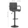 Dunkelgraues Samt-Küchenhocker von , Küchenhocker - Ref: Foro24-334649, Preis: 84,45 €, Rabatt: %