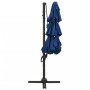 4-stufiger Sonnenschirm mit blauem Aluminiummast 3x3 m von vidaXL, Sonnenschirme - Ref: Foro24-313835, Preis: 160,72 €, Rabat...