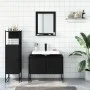 Set de muebles de baño 3 piezas madera contrachapada negro de , Muebles de baño - Ref: Foro24-3214349, Precio: 150,89 €, Desc...