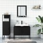Set de muebles de baño 3 piezas madera contrachapada negro de , Muebles de baño - Ref: Foro24-3214349, Precio: 151,43 €, Desc...