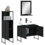 Set de muebles de baño 3 piezas madera contrachapada negro de , Muebles de baño - Ref: Foro24-3214349, Precio: 150,89 €, Desc...