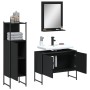Set de muebles de baño 3 piezas madera contrachapada negro de , Muebles de baño - Ref: Foro24-3214349, Precio: 151,43 €, Desc...