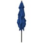 3-tier umbrella with azure blue aluminum pole 2.5x2.5 m by vidaXL, Umbrellas - Ref: Foro24-313843, Price: 78,48 €, Discount: %