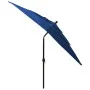 3-tier umbrella with azure blue aluminum pole 2.5x2.5 m by vidaXL, Umbrellas - Ref: Foro24-313843, Price: 75,17 €, Discount: %