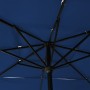 Sombrilla de 3 niveles con poste aluminio azul azure 2,5x2,5 m de vidaXL, Sombrillas - Ref: Foro24-313843, Precio: 78,48 €, D...