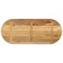 Ovaler Massivholz-Mangotisch mit rauer Oberfläche, 140x60x2,5 cm. von , Tischplatten - Ref: Foro24-370111, Preis: 115,36 €, R...