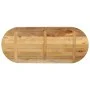 Tablero de mesa ovalado madera maciza mango rugosa 140x60x2,5cm by , Table tops - Ref: Foro24-370111, Price: 112,03 €, Discou...