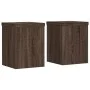 Soportes de plantas 2 uds madera marrón roble 15x15x20 cm by , Pot stands - Ref: Foro24-852894, Price: 24,74 €, Discount: %