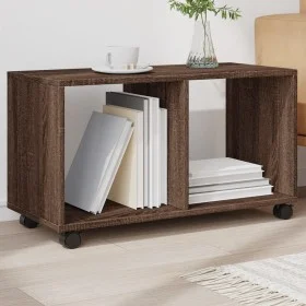 Armario con ruedas madera ingeniería marrón roble 72x33x42,5 cm by , Side tables - Ref: Foro24-853143, Price: 39,47 €, Discou...
