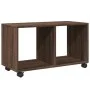 Armario con ruedas madera ingeniería marrón roble 72x33x42,5 cm by , Side tables - Ref: Foro24-853143, Price: 39,47 €, Discou...