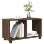 Armario con ruedas madera ingeniería marrón roble 72x33x42,5 cm by , Side tables - Ref: Foro24-853143, Price: 39,47 €, Discou...