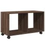 Armario con ruedas madera ingeniería marrón roble 72x33x42,5 cm by , Side tables - Ref: Foro24-853143, Price: 39,47 €, Discou...