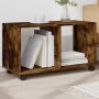 Armario con ruedas madera ingeniería roble ahumado 72x33x42,5cm by , Side tables - Ref: Foro24-853141, Price: 35,59 €, Discou...