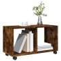 Armario con ruedas madera ingeniería roble ahumado 72x33x42,5cm by , Side tables - Ref: Foro24-853141, Price: 36,09 €, Discou...