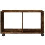 Armario con ruedas madera ingeniería roble ahumado 72x33x42,5cm by , Side tables - Ref: Foro24-853141, Price: 35,59 €, Discou...