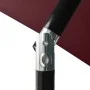 Umbrella with LED and burgundy red steel pole 2x3 m by vidaXL, Umbrellas - Ref: Foro24-313790, Price: 65,92 €, Discount: %