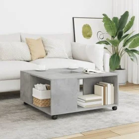 Mesa de centro madera de ingeniería gris hormigón 80x80x40 cm von , Couchtisch - Ref: Foro24-853176, Preis: 78,19 €, Rabatt: %