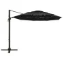 4-tier parasol with black aluminum pole 3x3 m by vidaXL, Umbrellas - Ref: Foro24-313834, Price: 159,21 €, Discount: %