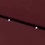 Umbrella with LED and burgundy red steel pole 2x3 m by vidaXL, Umbrellas - Ref: Foro24-313790, Price: 65,92 €, Discount: %