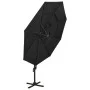 4-stufiger Sonnenschirm mit schwarzem Aluminiummast 3x3 m von vidaXL, Sonnenschirme - Ref: Foro24-313834, Preis: 159,21 €, Ra...