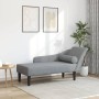 Tagesbettsofa mit Kissen aus hellem grauem Stoff. von , Tagesbetten - Ref: Foro24-4007596, Preis: 159,05 €, Rabatt: %