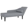 Tagesbettsofa mit Kissen aus hellem grauem Stoff. von , Tagesbetten - Ref: Foro24-4007596, Preis: 159,05 €, Rabatt: %