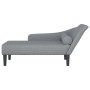 Tagesbettsofa mit Kissen aus hellem grauem Stoff. von , Tagesbetten - Ref: Foro24-4007596, Preis: 159,05 €, Rabatt: %