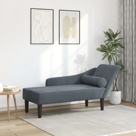 Sofá diván con cojines terciopelo gris oscuro by , Daybeds - Ref: Foro24-4007589, Price: 157,25 €, Discount: %