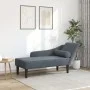 Sofá diván con cojines terciopelo gris oscuro by , Daybeds - Ref: Foro24-4007589, Price: 157,25 €, Discount: %