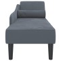 Sofá diván con cojines terciopelo gris oscuro by , Daybeds - Ref: Foro24-4007589, Price: 156,62 €, Discount: %