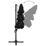 Sombrilla de 4 niveles con poste de aluminio negra 3x3 m de vidaXL, Sombrillas - Ref: Foro24-313834, Precio: 160,66 €, Descue...