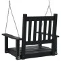 Gartenschaukelstuhl mit Metallketten und schwarzer Fichtenholzschale von , Gartenwippen - Ref: Foro24-4008976, Preis: 108,98 ...