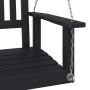 Silla columpio jardín con cadenas de metal madera abeto negro by , Garden rockers - Ref: Foro24-4008976, Price: 111,37 €, Dis...