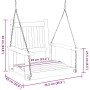 Gartenschaukelstuhl mit Metallketten und schwarzer Fichtenholzschale von , Gartenwippen - Ref: Foro24-4008976, Preis: 111,37 ...