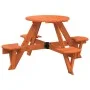 Mesa de picnic para 4 niños agujero para sombrilla madera abeto by , Garden tables - Ref: Foro24-4008988, Price: 98,54 €, Dis...