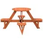 Mesa de picnic para 4 niños agujero para sombrilla madera abeto by , Garden tables - Ref: Foro24-4008988, Price: 98,54 €, Dis...