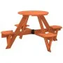Mesa de picnic para 4 niños agujero para sombrilla madera abeto by , Garden tables - Ref: Foro24-4008988, Price: 98,54 €, Dis...