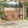 Banco columpio jardín con cadenas de metal madera abeto marrón by , Garden rockers - Ref: Foro24-4008981, Price: 176,73 €, Di...