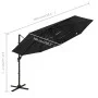 4-tier parasol with black aluminum pole 3x3 m by vidaXL, Umbrellas - Ref: Foro24-313834, Price: 159,21 €, Discount: %