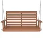 Banco columpio jardín con cadenas de metal madera abeto marrón by , Garden rockers - Ref: Foro24-4008981, Price: 176,73 €, Di...