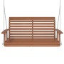 Banco columpio jardín con cadenas de metal madera abeto marrón by , Garden rockers - Ref: Foro24-4008981, Price: 185,12 €, Di...
