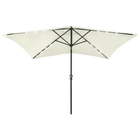 Umbrella with LED and sand steel pole 2x3 m by vidaXL, Umbrellas - Ref: Foro24-313787, Price: 66,01 €, Discount: %