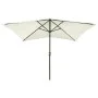 Sombrilla con LED y poste de acero arena 2x3 m de vidaXL, Sombrillas - Ref: Foro24-313787, Precio: 66,13 €, Descuento: %
