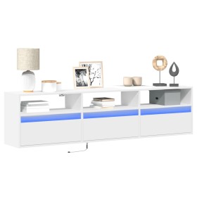 Wand-TV-Möbel mit weißem LED-Licht 180x31x45 cm von , TV-Möbel - Ref: Foro24-3307940, Preis: 159,10 €, Rabatt: %