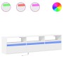 Mueble de TV de pared con LED blanco 180x31x45 cm de , Muebles TV - Ref: Foro24-3307940, Precio: 164,56 €, Descuento: %